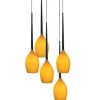 Izza 5 Amber - Azzardo - lampa wisząca