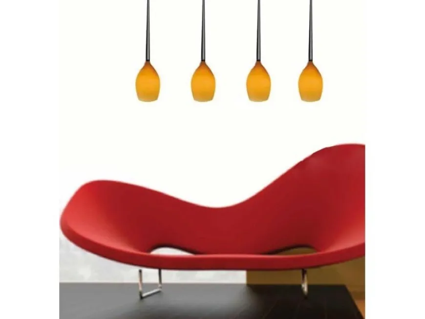 Izza 4 Amber - Azzardo - lampa wisząca