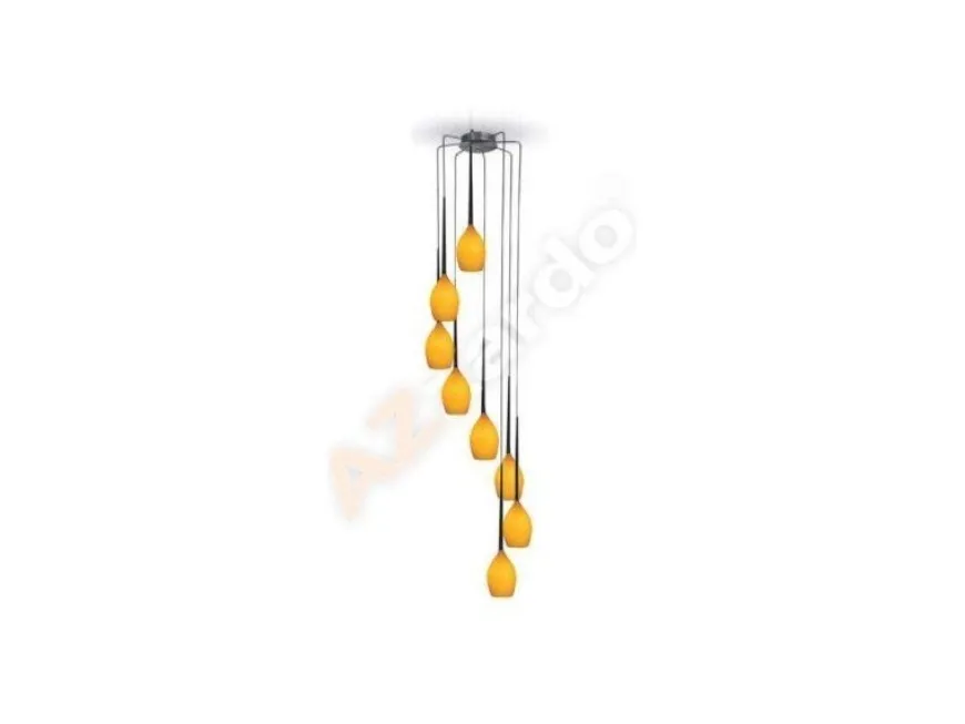 Izza 8 Amber - Azzardo - lampa wisząca