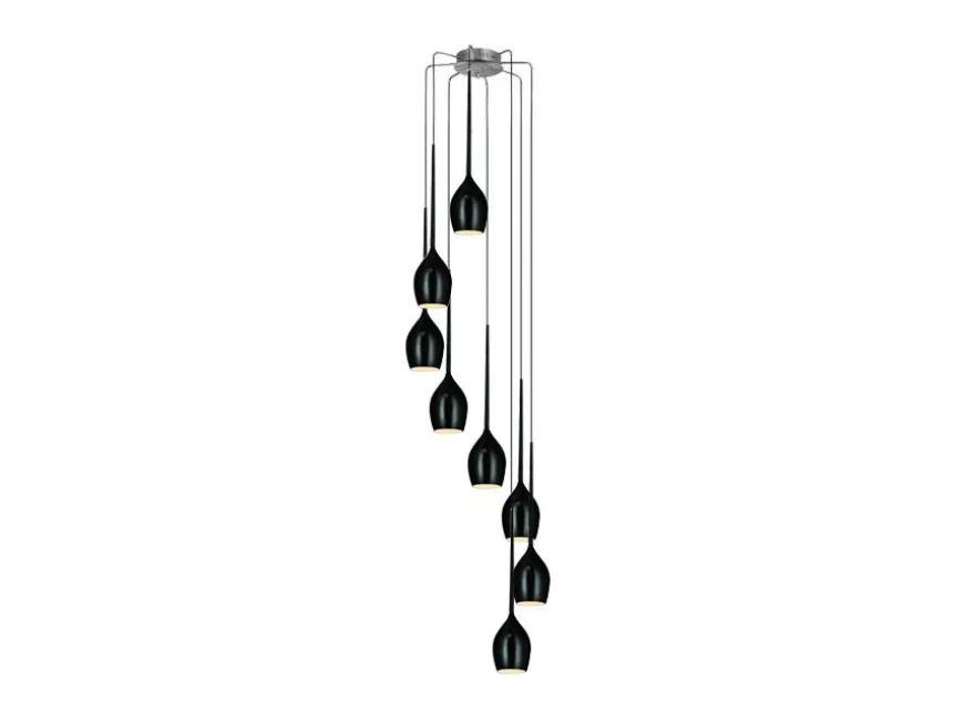 Izza 8 Black - Azzardo - lampa wisząca