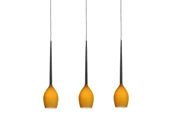 IZZA 3 MAT AMBER - Azzardo - lampa wisząca