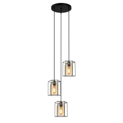 Kalula III Ø38 amber - Italux - lampa wisząca nowoczesna