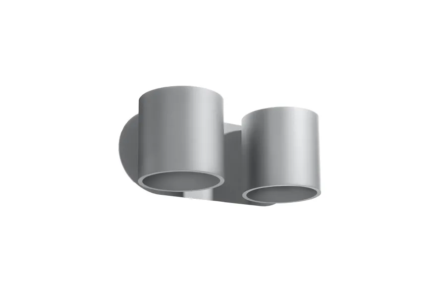Kinkiet ORBIS 2 szary - Sollux