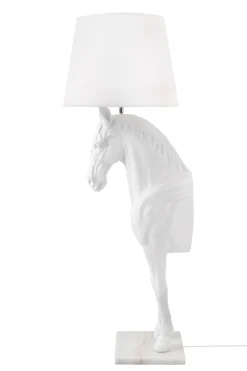 Koń Horse Stand S Biała - King Home - lampa podłogowa