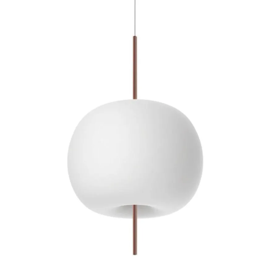 Kushi 33 Ø33 biały, miedź - KDLN - lampa wisząca