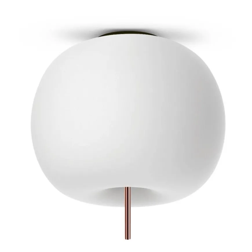 Kushi 33 Ø33 biały, miedż - KDLN - lampa sufitowa