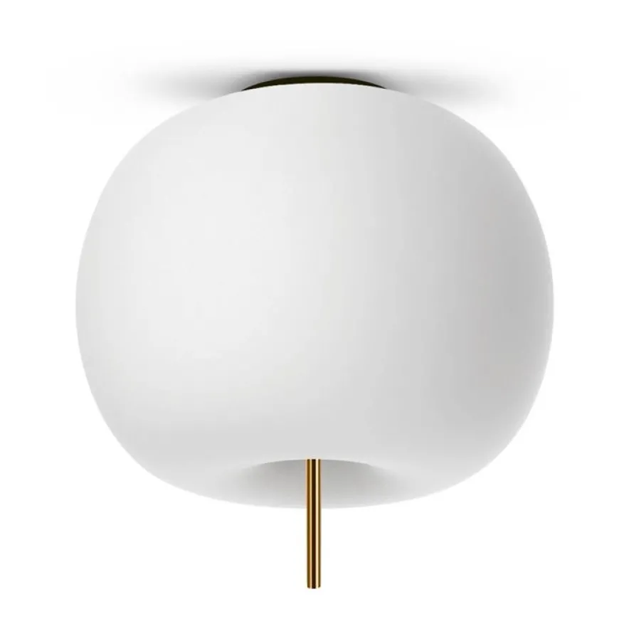 Kushi 33 Ø33 biały, złoty mosiądz - KDLN - lampa sufitowa