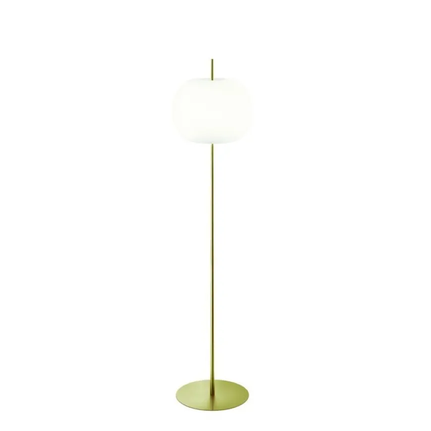 Kushi H183 mosiądz - KDLN - lampa podłogowa