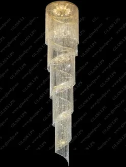 L15 512/270/3 - Glass LPS - kryształowa lampa sufitowa