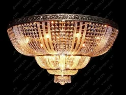 L15 505/20/3; F 3 floor, arms - Glass LPS - kryształowa lampa sufitowa