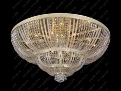 L15 505/42/3; F 4 floor, arms - Glass LPS - kryształowa lampa sufitowa
