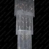 L15 644/07/6; F 1 floor, Ni - Glass LPS - kryształowa lampa sufitowa