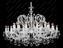 L14 504/24/1; F (2 floor, white), Ni - Glass LPS - kryształowy żyrandol