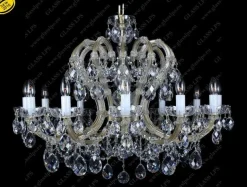 L14 003/12/1; F cut - Glass LPS - kryształowy żyrandol