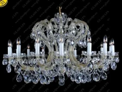 L14 004/16/1; F cut - Glass LPS - kryształowy żyrandol