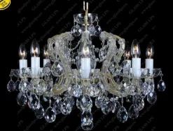 L14 002/08/1; F cut - Glass LPS - kryształowy żyrandol