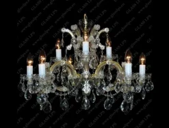 L14 232/09/1; F wide - Glass LPS - kryształowy żyrandol