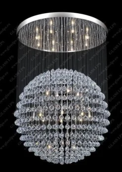 L17 540/28/4; Ni - Glass LPS - kryształowa lampa sufitowa