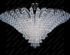 L17 555/23/4; Ni - Glass LPS - kryształowa lampa sufitowa