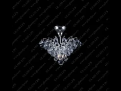 L17 555/02/4; Ni - Glass LPS - kryształowa lampa sufitowa