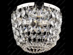L17 563/01/6; Ni - Glass LPS - kryształowa lampa sufitowa