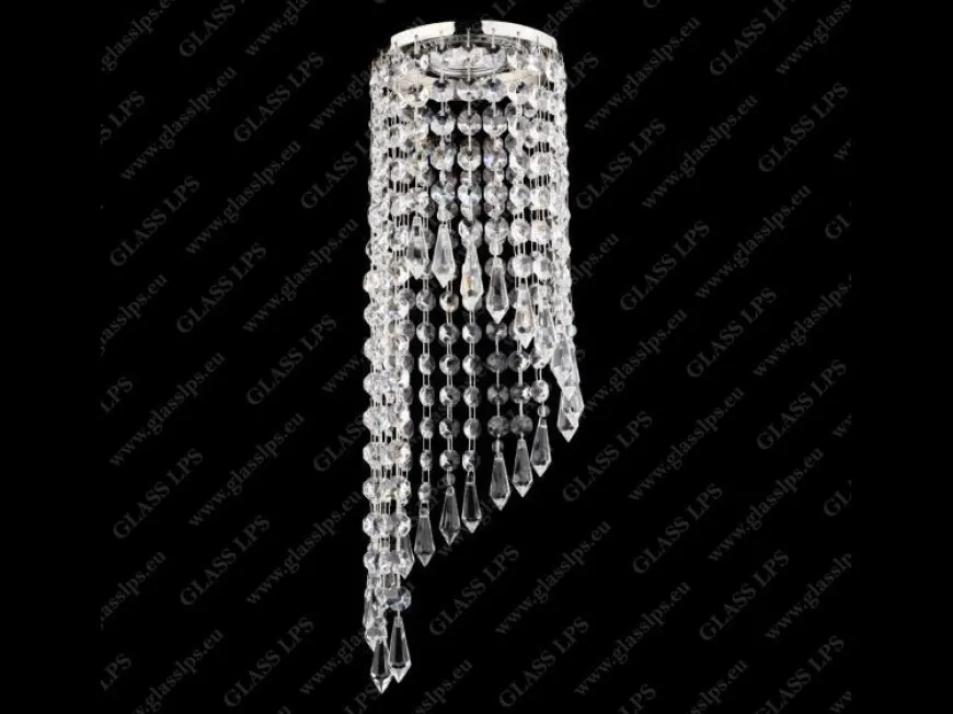 L17 561/01/3; Ni - Glass LPS - kryształowa lampa sufitowa