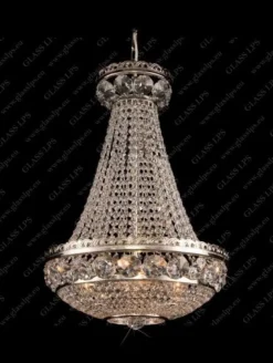 L15 557/03/6; Ni - Glass LPS - kryształowy żyrandol