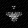 L17 555/04/4; Ni - Glass LPS - kryształowa lampa sufitowa