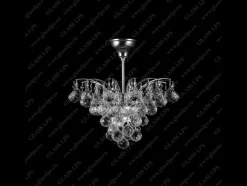 L17 555/04/4; Ni - Glass LPS - kryształowa lampa sufitowa