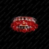 L17 560/01/6 ruby, 4-O, Ni - Glass LPS - oprawa wpuszczana kryształowa