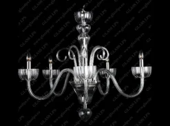 L11 901/05/0; SILVER - Glass LPS - kryształowy żyrandol