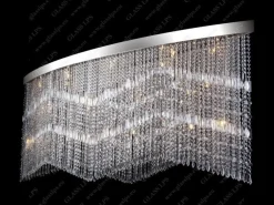 L17 010/25/3, 3-SK; F 2 coat, Ni - Glass LPS - kryształowa lampa sufitowa