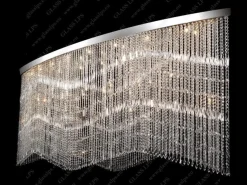 L17 010/38/3, 3-SK; F 2 coat, Ni - Glass LPS - kryształowa lampa sufitowa
