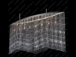 L17 010/15/3, 3-SK; F tube, Ni - Glass LPS - kryształowa lampa sufitowa