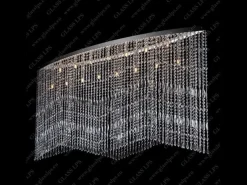 L17 010/15/3, 3-SK; Ni - Glass LPS - kryształowa lampa sufitowa