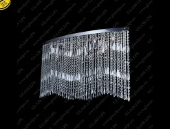 L17 010/09/3, 3-SK; Ni - Glass LPS - kryształowa lampa sufitowa