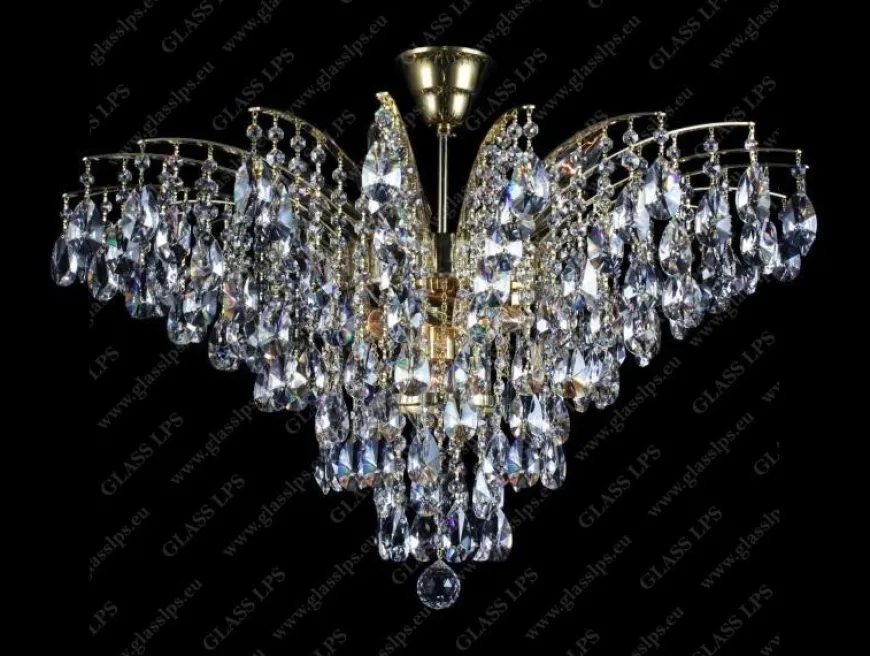 L17 555/11/1-A - Glass LPS - kryształowa lampa sufitowa