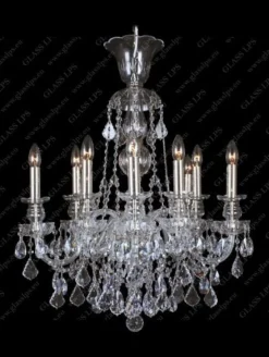 L11 892/10/1-A, 2; SILVER - Glass LPS - kryształowy żyrandol