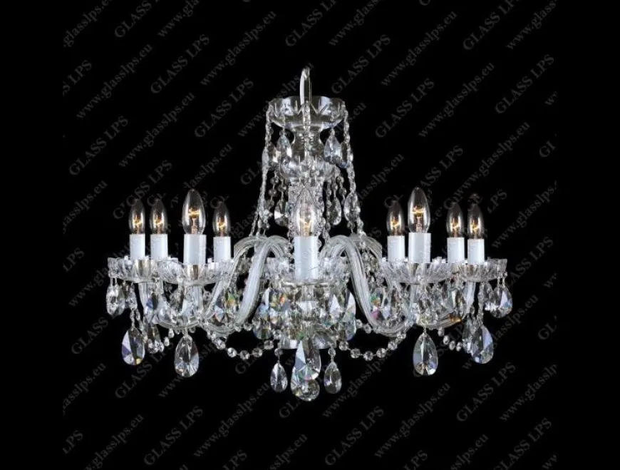 L11 801/10/1-A, F 1 Floor, Ni - Glass LPS - lampa wisząca kryształowa