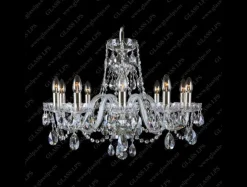 L11 801/10/1-A; F 1 floor, SILVER - Glass LPS - kryształowy żyrandol