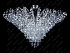L17 555/18/1-A; Ni - Glass LPS - kryształowa lampa sufitowa