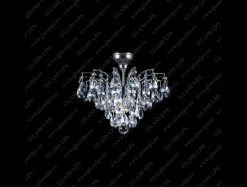L17 555/04/1-A; Ni - Glass LPS - kryształowa lampa sufitowa