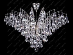 L17 555/11/1-A; Ni - Glass LPS - kryształowa lampa sufitowa