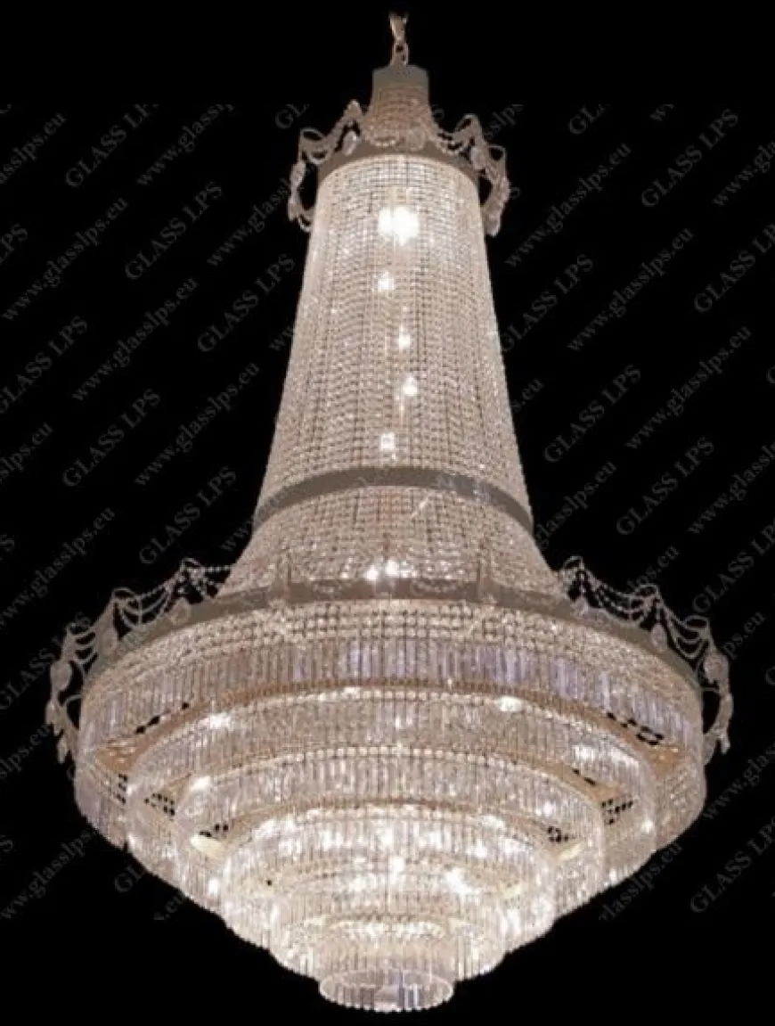 L15 552/48/1-A, 3-P - Glass LPS - kryształowy żyrandol