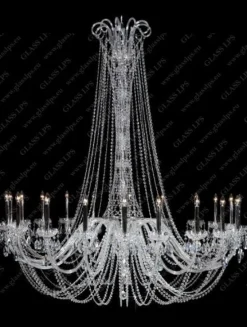 L11 918/20/1-A; SILVER - Glass LPS - kryształowy żyrandol