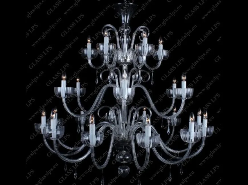 L11 901/24/3-H; Ni - Glass LPS - kryształowy żyrandol