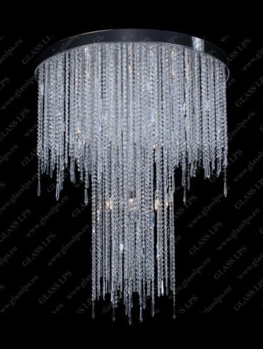 L17 270/24/3-H, 3-SK; F 2 floor, Ni - Glass LPS - kryształowa lampa sufitowa