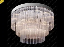L17 145/24/3-HPR; F 3 floor, Ni - Glass LPS - kryształowa lampa sufitowa