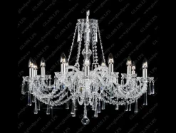 L11 120/12/3-K; SILVER - Glass LPS - kryształowy żyrandol