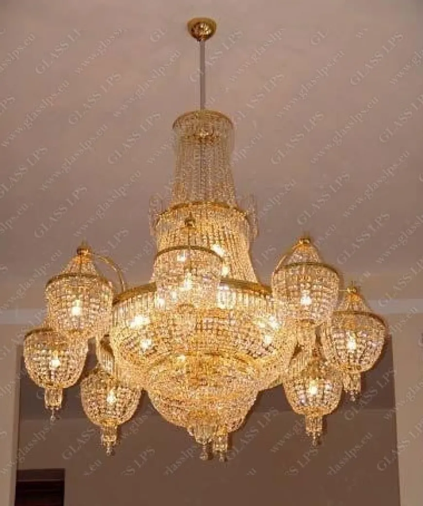 L15 525/40/3-P - Glass LPS - kryształowy żyrandol